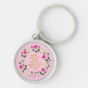 Porte-clés William Shakespeare, Floral rose et violet