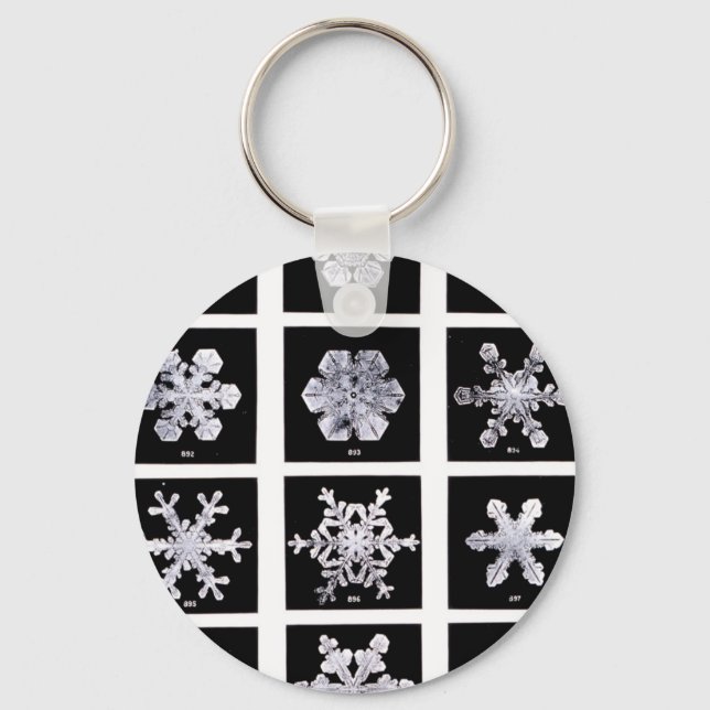 Porte-clés Wilson Bentley Snowflakes (Recto)