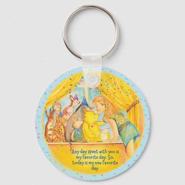 Porte-clés Winnie The Pooh Keychain - Clavier pour filles (Recto)