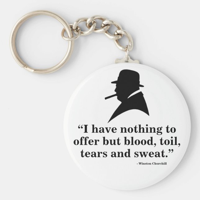 Porte-clés Winston Churchill Keyring - Citation 10 (Devant)