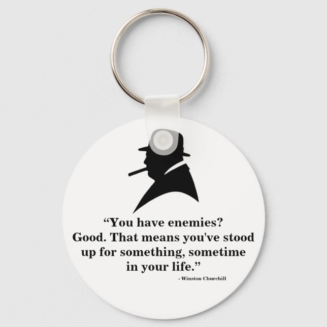 Porte-clés Winston Churchill Keyring - Citation 9 (Recto)
