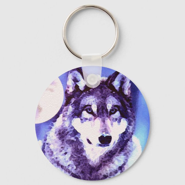 Porte-clés Wolf Look - Loup solitaire (Recto)