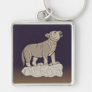 Porte-clés Wolf Pup Howling