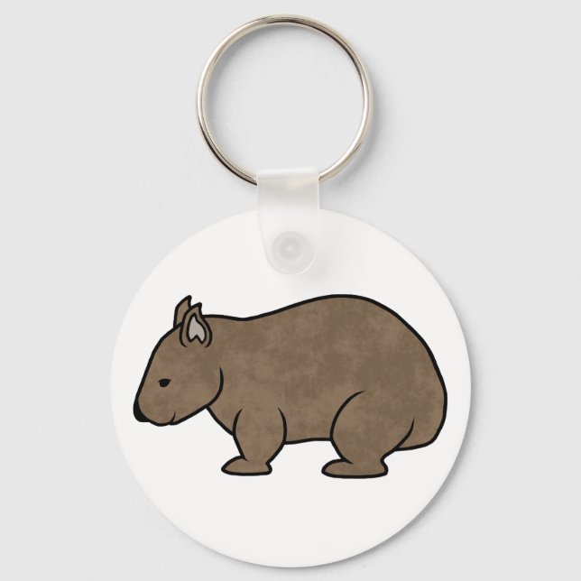 Porte-clés Wombat graphique (Recto)