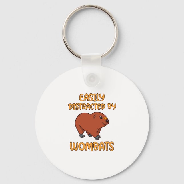 Porte-clés Wombats facilement distraits (Recto)