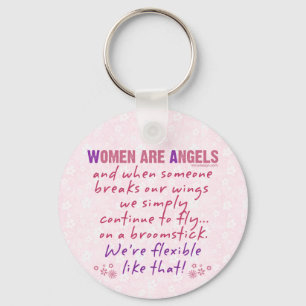 Porte-clés Women are Angels Funny Poem