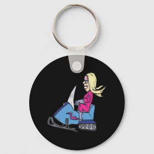 Porte-clés Women Snowmobiling