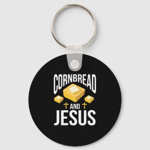 Porte-clés Womens Cornbread and Jesus Corn Bread Baking Thank