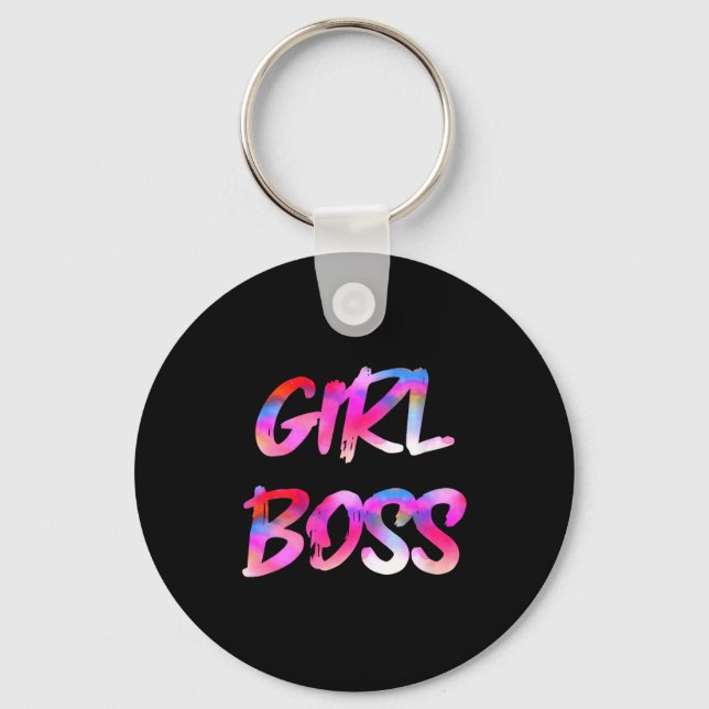 Porte-clés Womens Girl Boss V-neck  (Recto)
