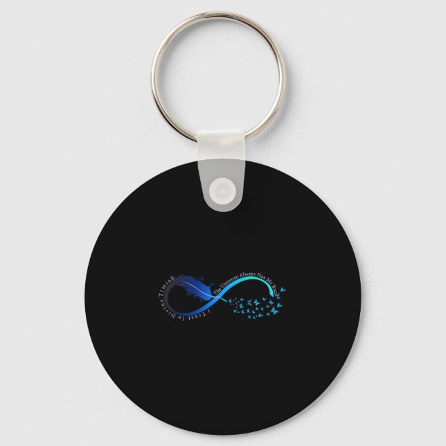 Porte-clés Womens Infinity Symbol Retro Forever Sitivity Moti (Recto)
