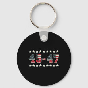 Porte-clés Womens Pro Trump 2024 45th Potus 45=47 Président 2