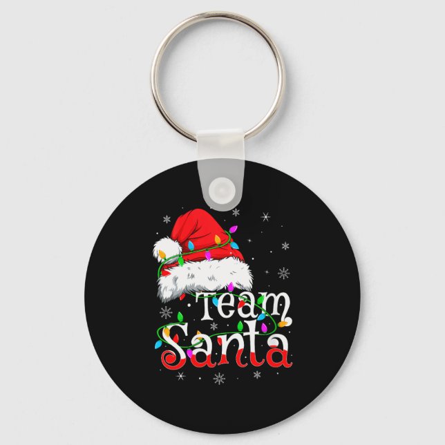 Porte-clés Womens Team Santa Xmas Pajamas Matching Family Gro (Recto)