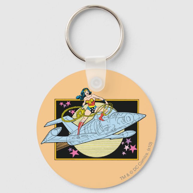Porte-clés Wonder Woman avec Jet (Recto)