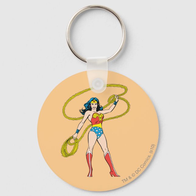 Porte-clés Wonder Woman debout avec Lasso (Recto)