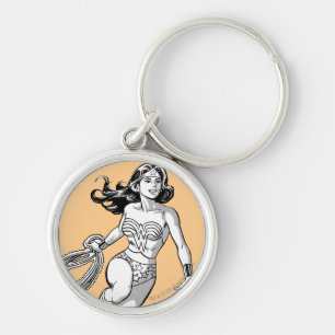 Porte-clés Wonder Woman Lasso noir & blanc