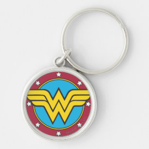Porte-clés Wonder Woman  Logo Cercle & Stars