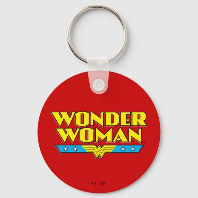 Porte-clés Wonder Woman Nom et logo (Recto)
