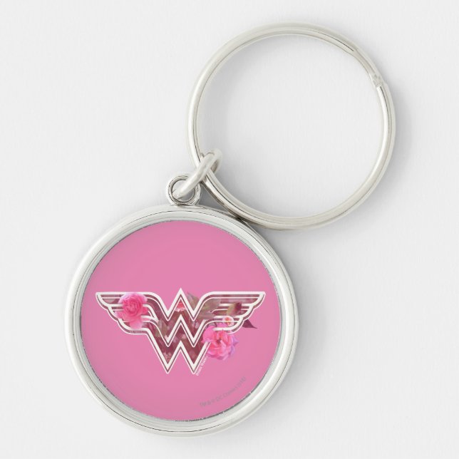 Porte-clés Wonder Woman Pink Camellia Flowo (Devant)