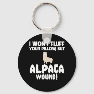 Porte-clés Wont Fluff Pillow But  Alpaca Wound Care