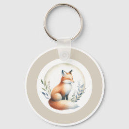 Porte-clés Woodland Whisper - Fox Keychain Button