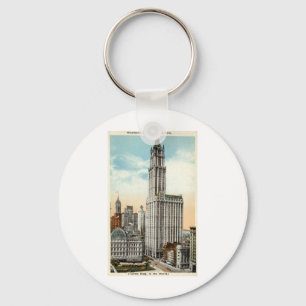Porte-clés Woolworth Building New York Repro Vintage 1921