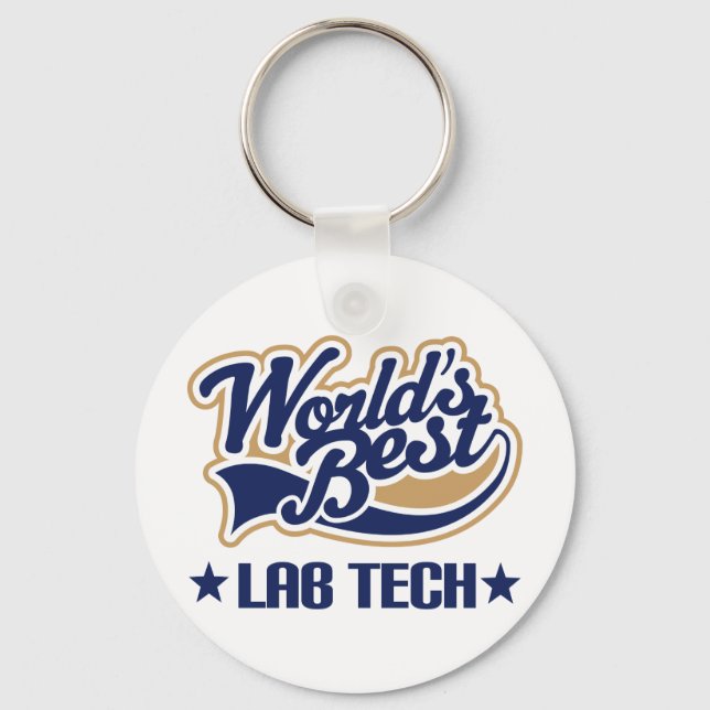Porte-clés World Best Lab Tech (Recto)