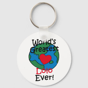 Porte-clés World’s Greatest Lolo Heart