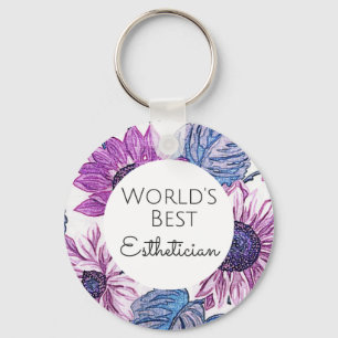 Porte-clés World's Best Esthetician gift 5