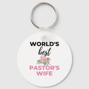 Porte-clés World's Best Pastor's Wife bl