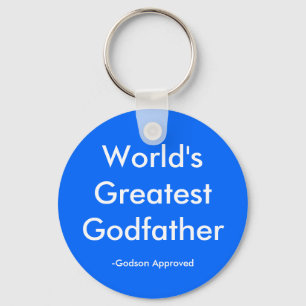 Porte-clés World's Greatest Godfather, -Godson Approved