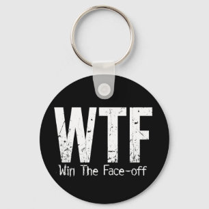 Porte-clés WTF : Gagnez Le Visage (Hockey)