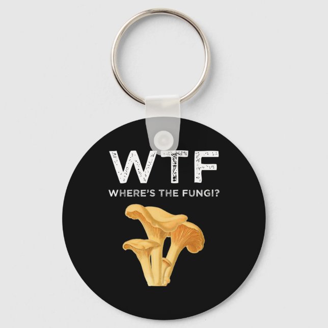 Porte-clés WTF - Où sont les champignons ? (Recto)