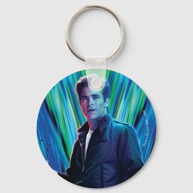 Porte-clés WW84 | Blue-Green Steve Trevor Kaleidoscope (Recto)