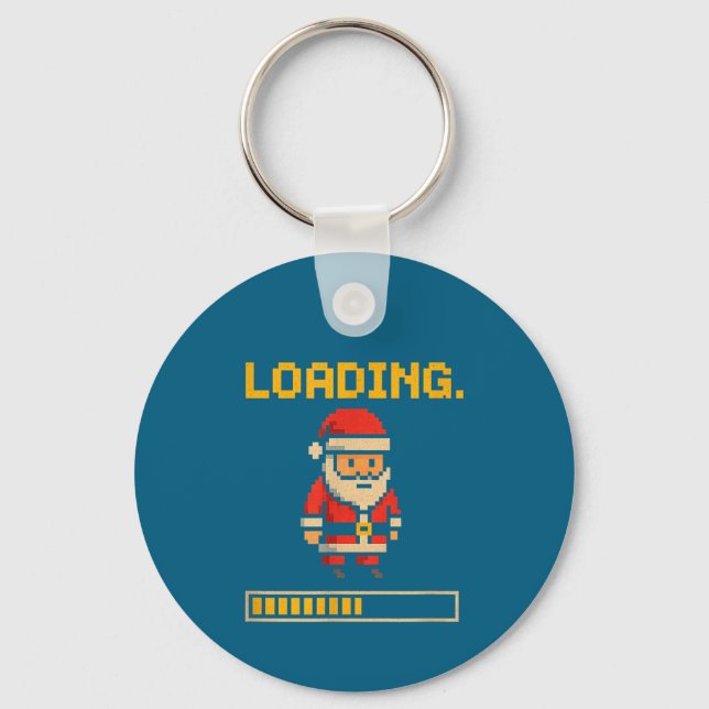 Porte-clés Xel Santa Loading Retro Christmas Gamer Shirt  (Recto)