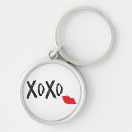 Porte-clés XoXo-Hugs-Kisses-with-Red-Lips