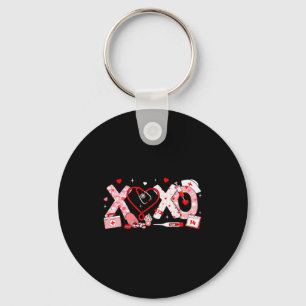 Porte-clés Xoxo Infirmière Stéthoscope de la Saint-Valentin V
