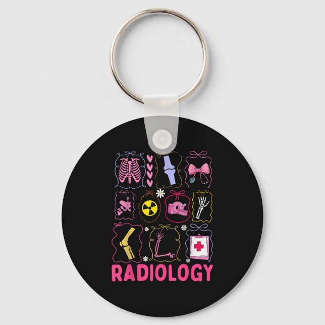 Porte-clés Xray Rad Tech Radiologie Santé Appréciation Te (Recto)