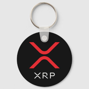 Porte-clés XRP Ripple Red & White Logo Basic Keychain