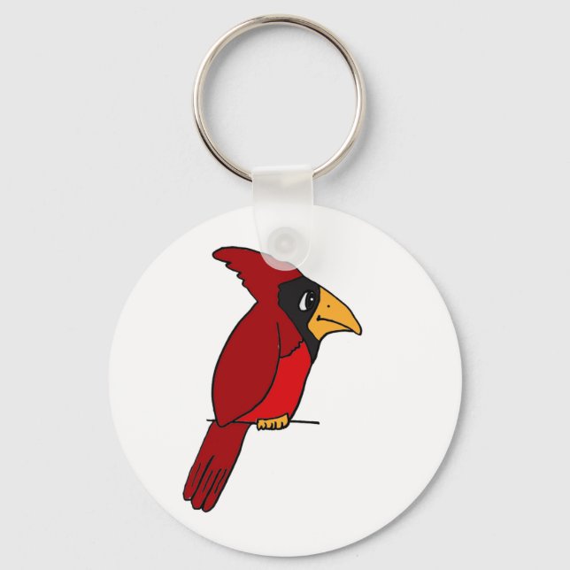 Porte-clés XX- Funky Red Cardinal (Recto)