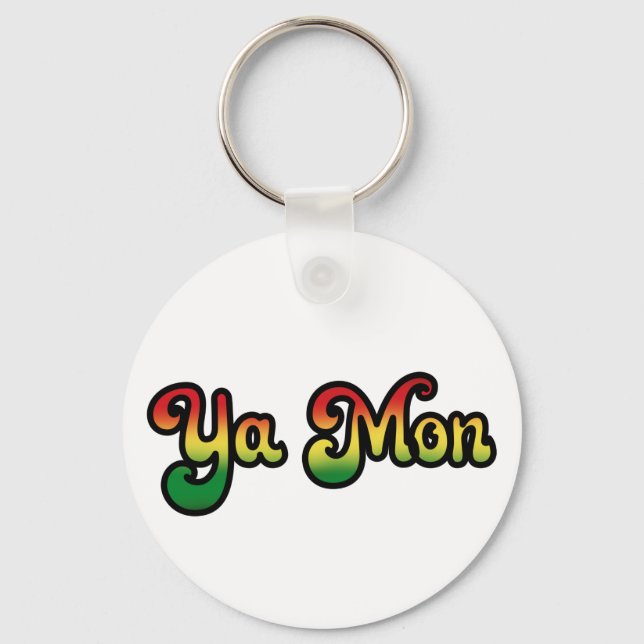 Porte-clés Ya Mon Jamaica Slang Funny Jamaican Phrase T-Shirt (Recto)