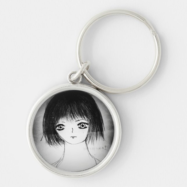 Porte-clés yaie cute aniga manga girl (Devant)