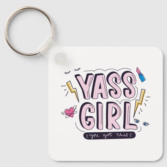 Porte-clés Yass Girl | Vous Avez Obtenu (Recto)