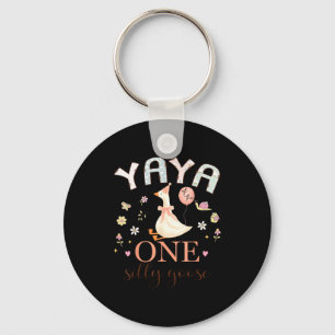 Porte-clés Yaya de la fille du premier anniversaire d'une oie