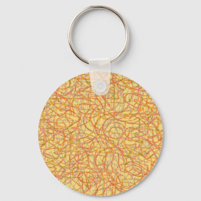 Porte-clés Yellow scribbled (Recto)