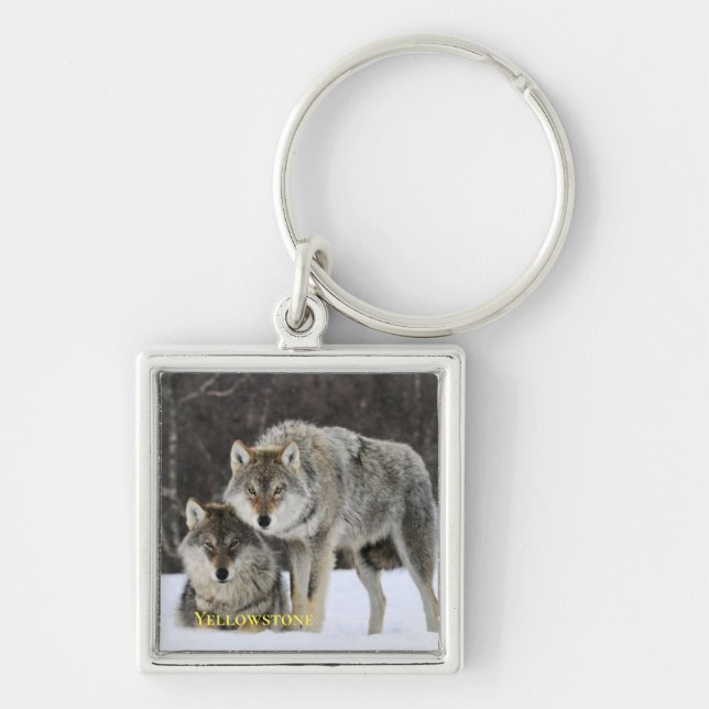 Porte-clés Yellowstone Wolf Porte - clé (Devant)