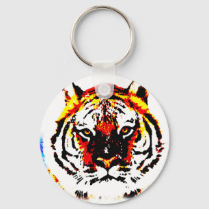 Porte-clés Yeux de tigres sauvages