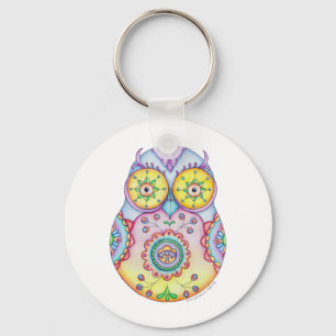 Porte-clés Yeux lumineux de "Owlushka"