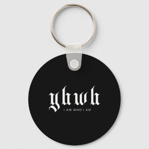 Porte-clés Yhwh Christian Streetwear Esthétique Bible Scriptu