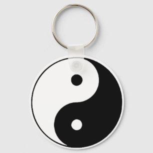 PORTE-CLÉS YIN NOIR ET BLANC YANG