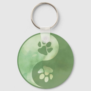Porte-clés Yin Yang Paw Porte - clé vert